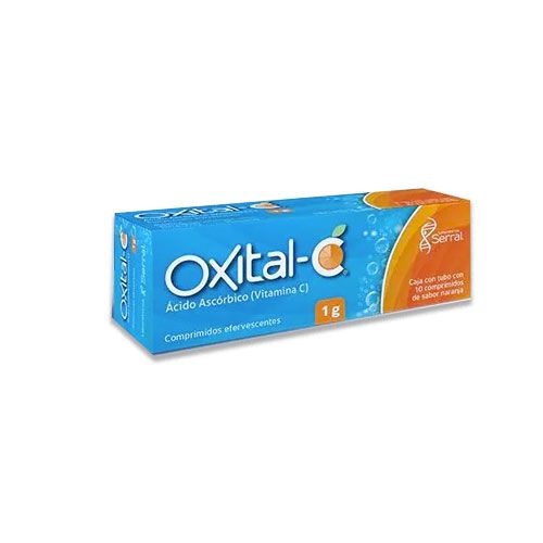 ACIDO ASCORBICO (VITAMINA C) 1G, OXITAL- C 10  tab