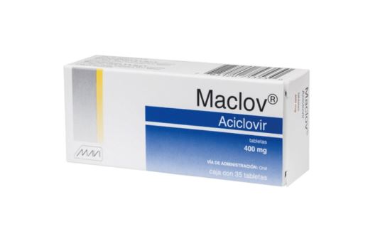 ACICLOVIR  400 MG, MACLOV 35  tab