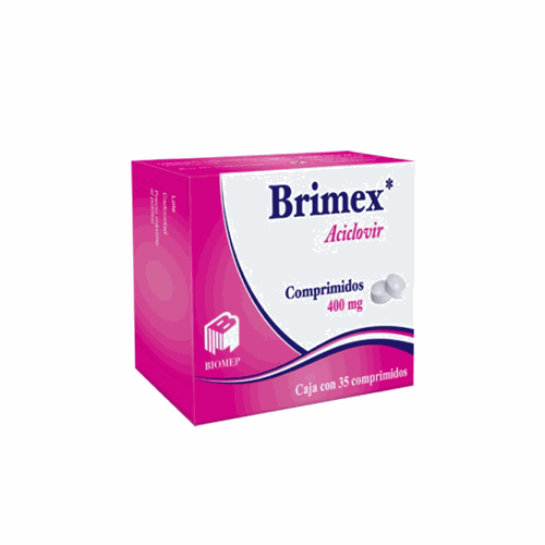 ACICLOVIR 400 MG, BRIMEX 35  comp