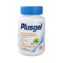 ALUMINIO/MAGNESIO/DIMETICONA, 50 tab, PLUSGEL