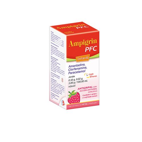 AMANTADINA CLORFENAMINA PARACETAMOL AMPIGRIN PFC INFANTIL 