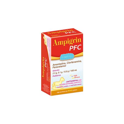 AMANTADINA CLORFENAMINA PARACETAMOL AMPIGRIN PFC PEDIATRICO 