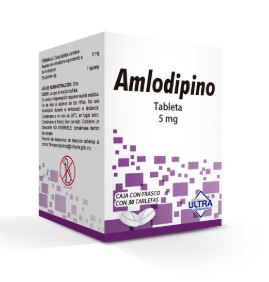AMLODIPINO 5 mg, 30 tab, ULTRA