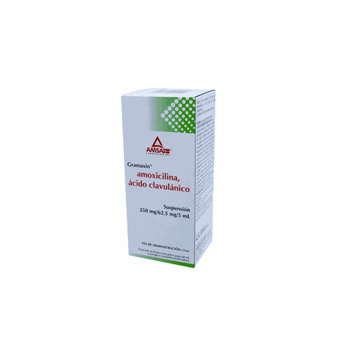 AMOXICILINA  /AC.CLAVULANICO 250mg/62.5mg/5ml, GRAMAXIN