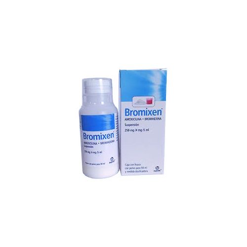 AMOXICILINA  BROMHEXINA 250/4MG/5/120ML, BROMIXEN 90 ml susp