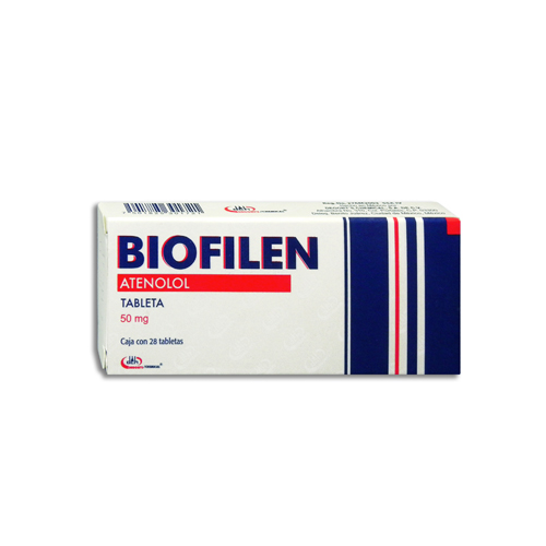 ATENOLOL  50 MG , BIOFILEN  50 28  tab