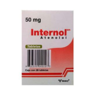 ATENOLOL 50 mg, 28 tab, INTERNOL