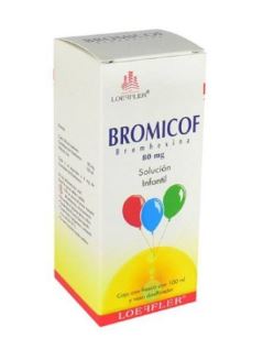 BROMHEXINA 80 mg, 100 ml, BROMICOF INF