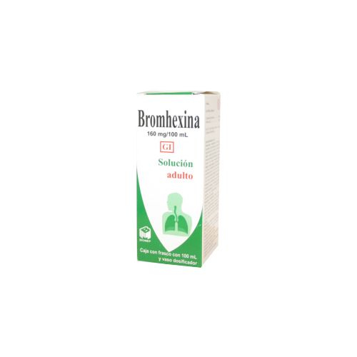 BROMHEXINA 160 MG , BROMHEXINA ADUL 100 ml sol GI BIOMEP