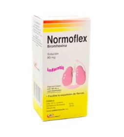 BROMHEXINA CLORHIDRATO DE 80MG, NORMOFLEX INF 100 ml sol
