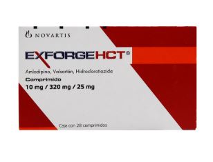 Amlodipino, Valsartán, Hidroclorotiazida, 10mg/320mg/25mg EXFORGEHCT 28 tab