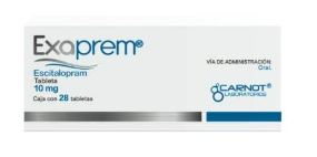 ESCITALOPRAM 10 mg, 28 tab, EXAPREM