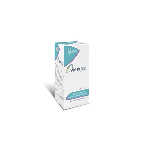 CETIRIZINA DICLORHIDRATO DE  100 MG, VISERTRAL 50 ml sol