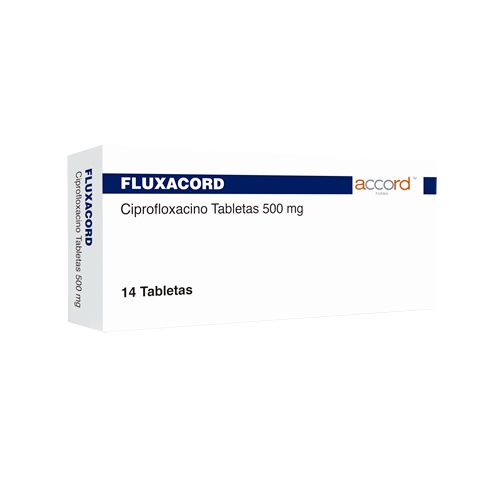 CIPROFLOXACINO 500 MG, FLUXACORD 14  tab