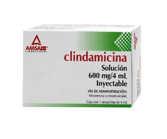 CLINDAMICINA 600 mg/4 ml, 1 amp, AMSA