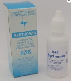 CLORURO BENZALCONIO (MERTHIOLATE BLANCO) ,  20 ml sol