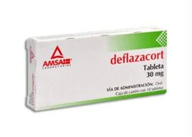 DEFLAZACORT 30 mg, 10 tab, GI AMSA