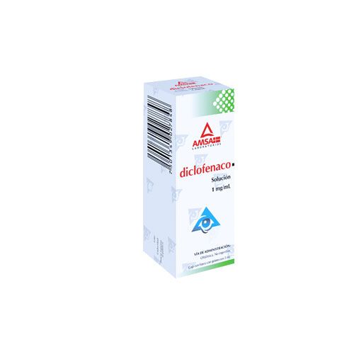 DICLOFENACO  SODICO 1.O G OFTALMICO, G.I. AMSA 5 ml gts