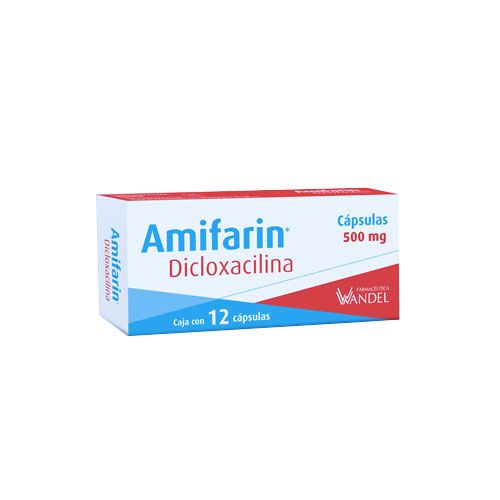 DICLOXACILINA 500MG, AMIFARIN 12 cap