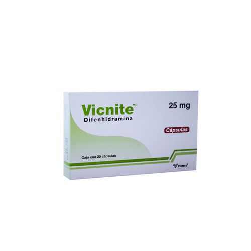 DIFENHIDRAMINA 25MG, VICNITE 20  cap