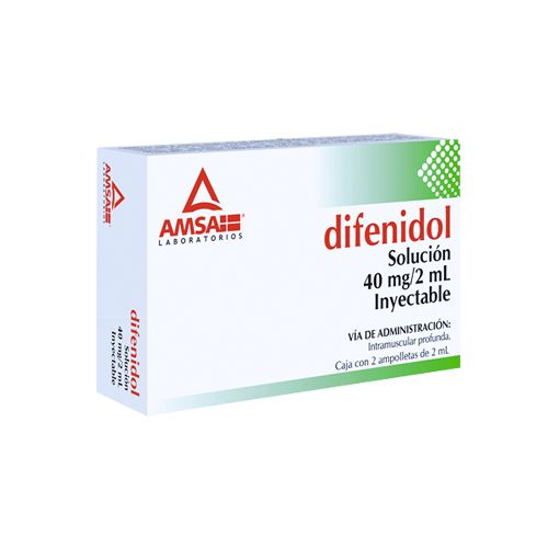 DIFENIDOL  40 MG /2 ML SOL INY , G.I. AMSA 2  amp