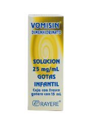 DIMENHIDRINATO 25 mg, 15 ml gts, VOMISIN INF