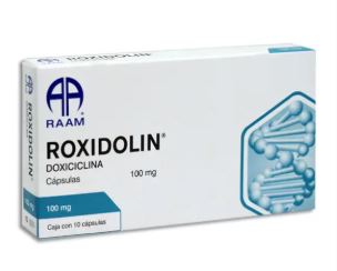 DOXICICLINA 100 MG, ROXIDOLIN 10  cap