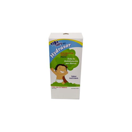 ELECTROLITOS ORALES  SIN SABOR SOBRES C/ 25, HYDRASOR 27.9 gr polv