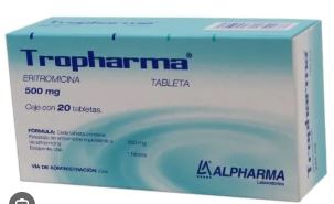ERITROMICINA 500mg 20tab TROPHARMA
