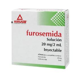 FUROSEMIDA 20MG/ 2ML , G.I. AMSA 5  amp