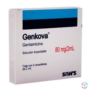 GENTAMICINA 80mg, 5 amp, GENKOVA