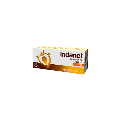 INDOMETACINA 25 mg, 30 cap, INDANET