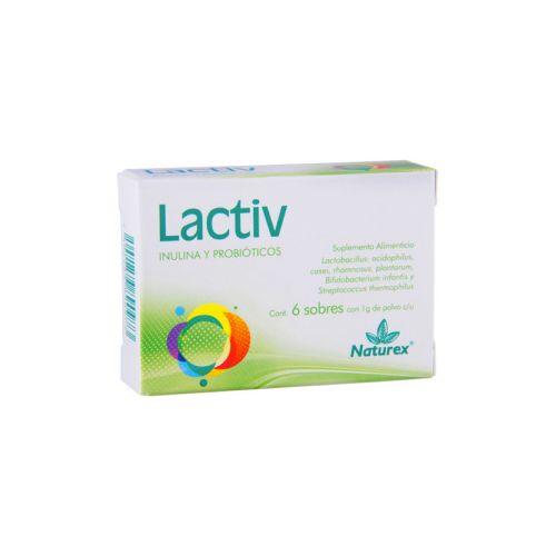 INULINA Y PROBIOTICOS, 6 sobres, LACTIV (VERDE)