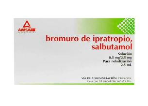 IPRATROPIO/SALBUTAMOL 0.5/2.5 mg, p/NEBULIZAR, 2.5 ml, AMSA