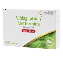 VILDAGLIPTINA/METFORMINA 50/850 mg, 30 comp, AVIVIA