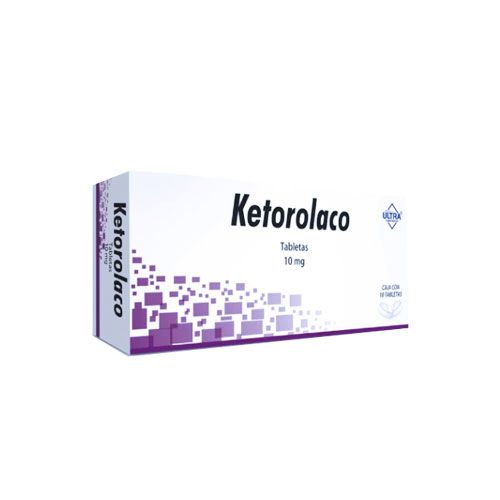 KETOROLACO 10MG, 10 TAB, G.I ULTRA