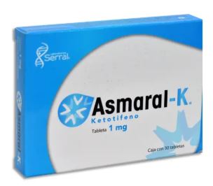 KETOTIFENO 1 mg, 30 comp, ASMARAL-K