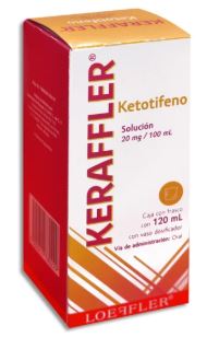 KETOTIFENO 20 mg, 120 ml, KERAFFLER