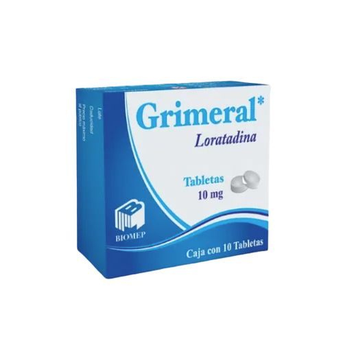 LORATADINA 10 mg, 10 tab, GRIMERAL