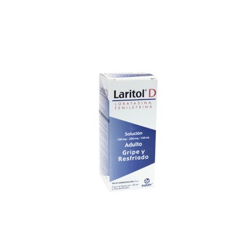 LORATADINA FENILEFRINA CLORHIDRATO DE 100/200 MG, LARITOL D ADULTO 120 ml susp