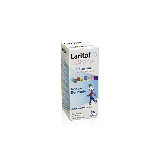 LORATADINA FENILEFRINA CLORHIDRATO DE 50/100 MG, LARITOL D INFANTIL 60 ml susp