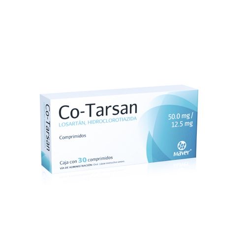 LOSARTAN HIDROCLOROTIAZIDA 50MG/12.5MG , CO- TARSAN 30  tab