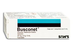 METAMIZOL/BUTILHIOSCINA, 1 amp, BUSCONET