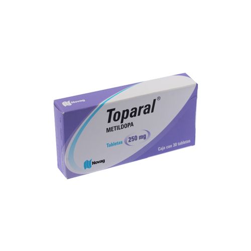 METILDOPA 250MG, TOPARAL 30  tab