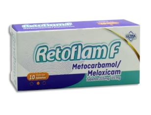 METOCARBAMOL/MELOXICAM 215/15 mg, 10 tab, RETOFLAM F