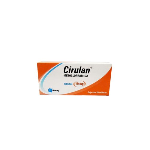 METOCLOPRAMIDA 10 MG , CIRULAN 20  tab