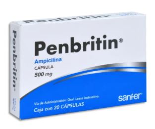 AMPICILINA 500 mg, 20 cap, PENBRITIN