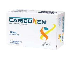 NAPROXENO/CARISOPRODOL 250/200 mg, 30 cap, CARIDOXEN