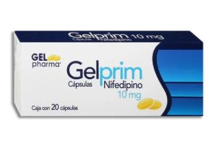 NIFEDIPINO 10 mg, 20 cap, GELPRIM