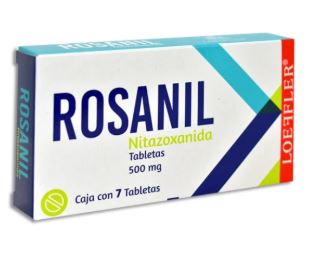 NITAZOXANIDA 500 mg, 7 tab, ROSANIL